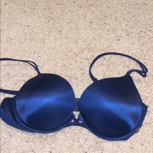 Blue Victoria’s Secret push-up bra in size 38B
